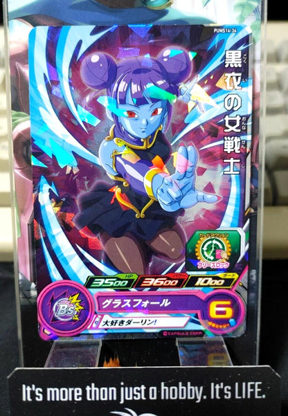 Super Dragon Ball Heroes Card PUMS14-34 Female Warrior in Black Japan Release