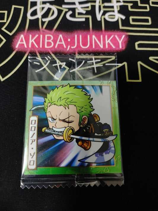 One Piece Anime Roronoa Zoro Sticker Seal Card SW9-02 Collectible JAPAN