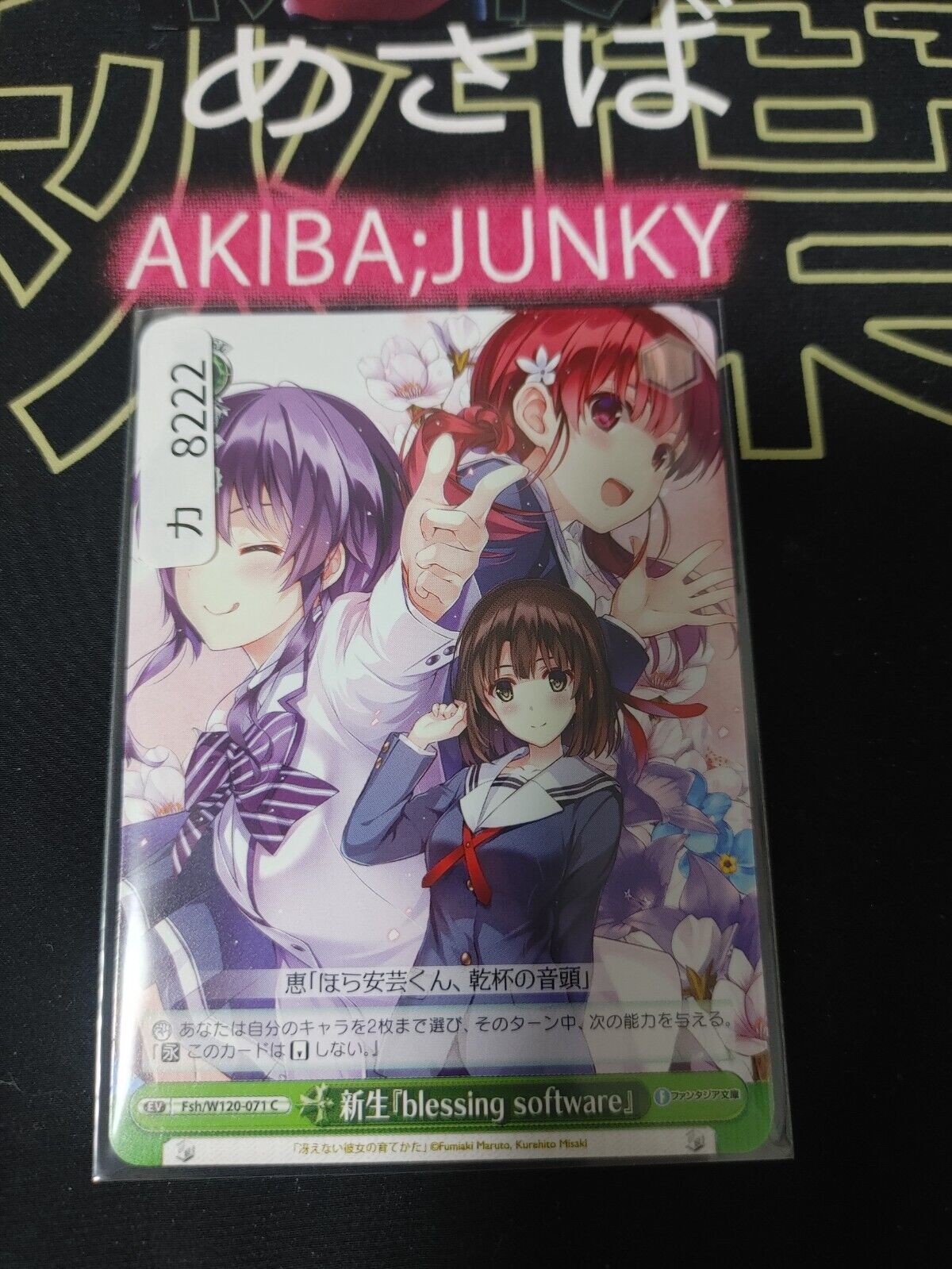 Weiss Schwarz Fujimi Fantasia Bunko Fsh/W120-071 New Blessing Software JAPAN