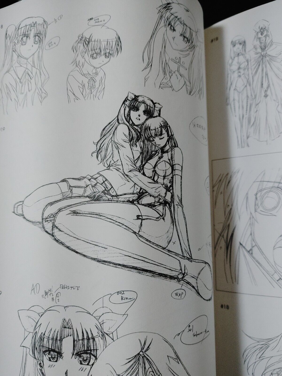 Fate Stay Night Cel Art Production Drawings Book Type-Moon Japan Rare Import