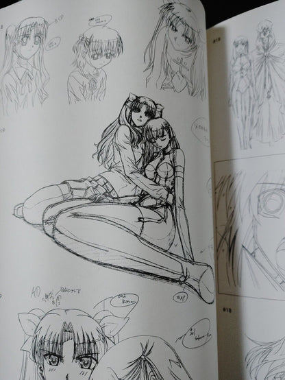 Fate Stay Night Cel Art Production Drawings Book Type-Moon Japan Rare Import