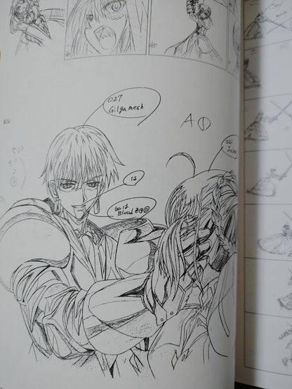 Fate Stay Night Cel Art Production Drawings Book Type-Moon Japan Rare Import