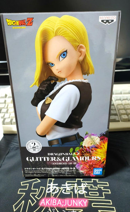 Android 18 Dragon Ball Z Glitter Glamours Sexy Figure IN BOX JAPAN
