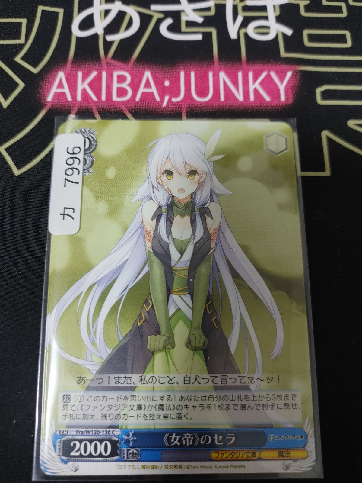 Weiss Schwarz Fujimi Fantasia Bunko Fra/W120-136 Sara Silvers JAPAN Release