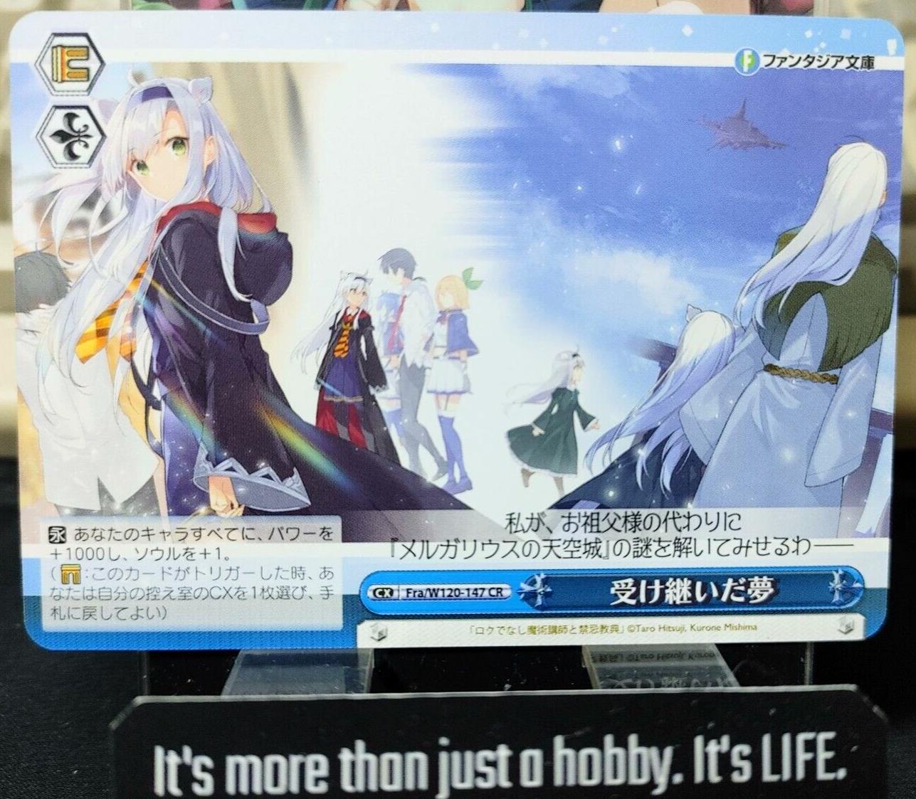 Weiss Schwarz Fujimi Fantasia Fra/W120-147 CR The dream I inherited JAPAN