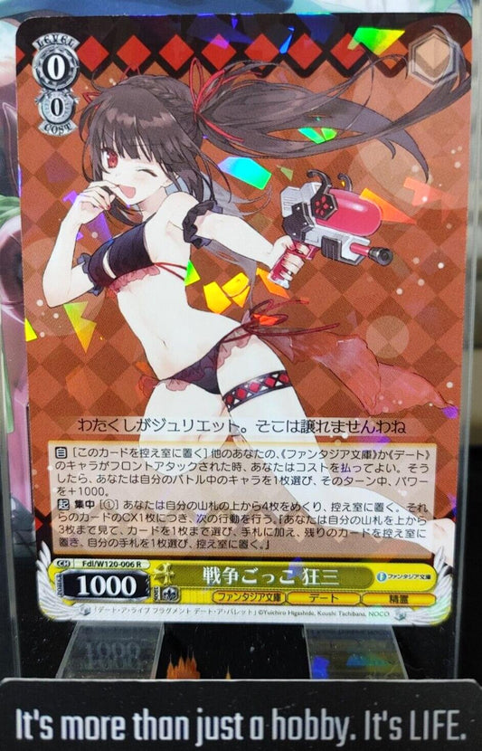 Weiss Schwarz Fujimi Fantasia Fdl/W120-006 R Kurumi, War Games JAPAN Release
