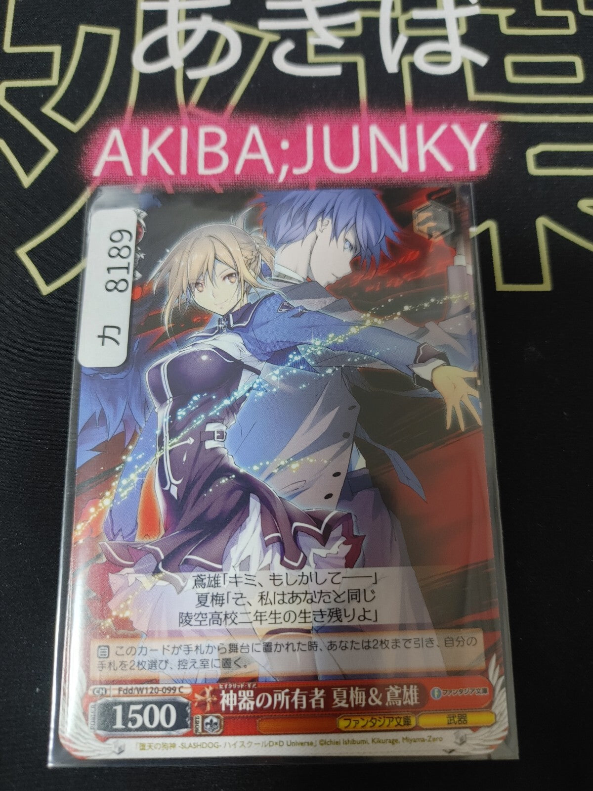 Weiss Schwarz Fantasia Fdd/W120-099 Natsume & Tobio, Owners of Sacred Gears