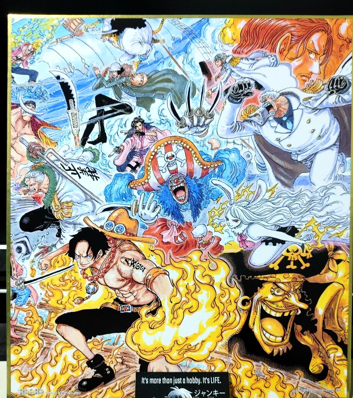 Anime One Piece Animation Art Design Panel Board Shikishi Type A Japan Limited