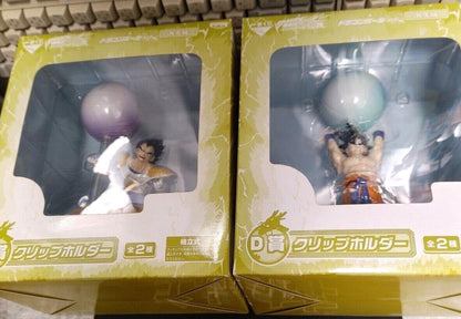 Dragon Ball Goku Vegeta Ichiban Kuji Clip Holder Anime Figure Plush JAPAN LOT