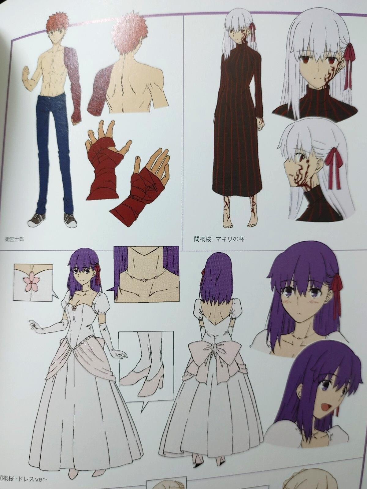 Fate Stay Night Heaven's Feel Theatrical Cel Design Anime Scene Booklet JAPAN
