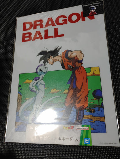 Dragon ball Animation Visual Board Freeza SS Goku Poster Japan Limited