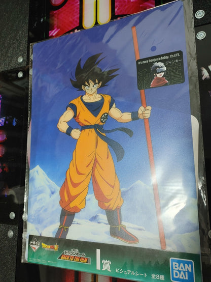 Anime Dragon ball Animation Design Visual Board Goku IE Poster Japan Limited