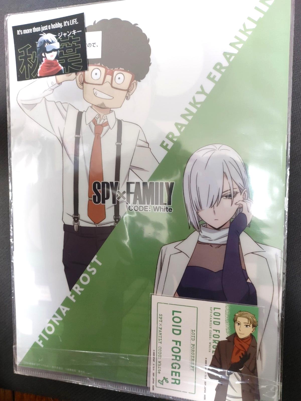 Spy x Family Clear File Bond Loid Fiona Franky A Sticker Set Limited Japan
