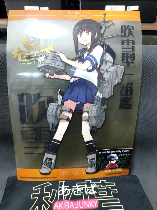 Kantai Collection Kancolle Design Clear Poster Fubuki Limited JAPAN
