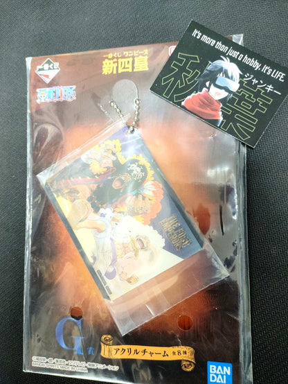 One Piece Luffy Anime Acrylic Charm Hologram Scene Change Accessory Japan