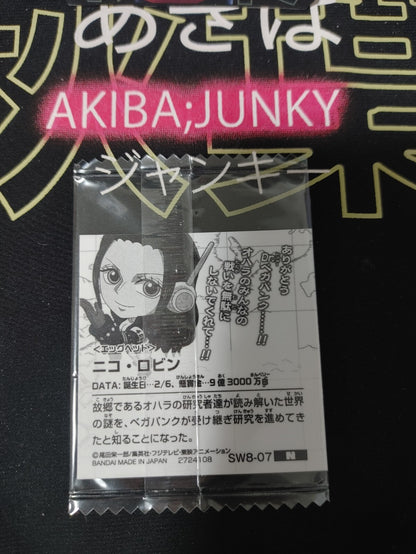 One Piece Anime Nico Robin Sticker Seal Card SW8-07 Collectible JAPAN