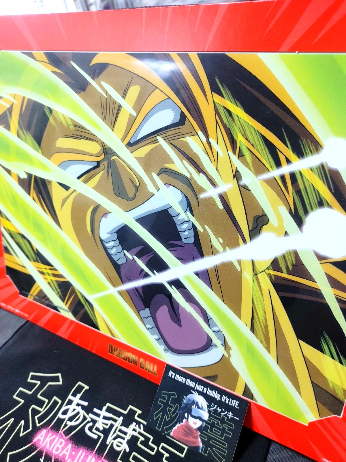 Anime Dragon ball Animation Cel Print 2 sheet Broly Charge B JAPAN Limited