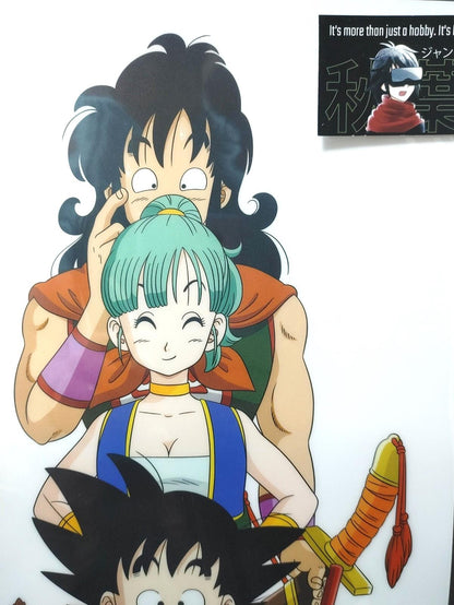 Anime Dragon ball Animation Bulma Yamcha Oolong Goku Poster Japan Limited