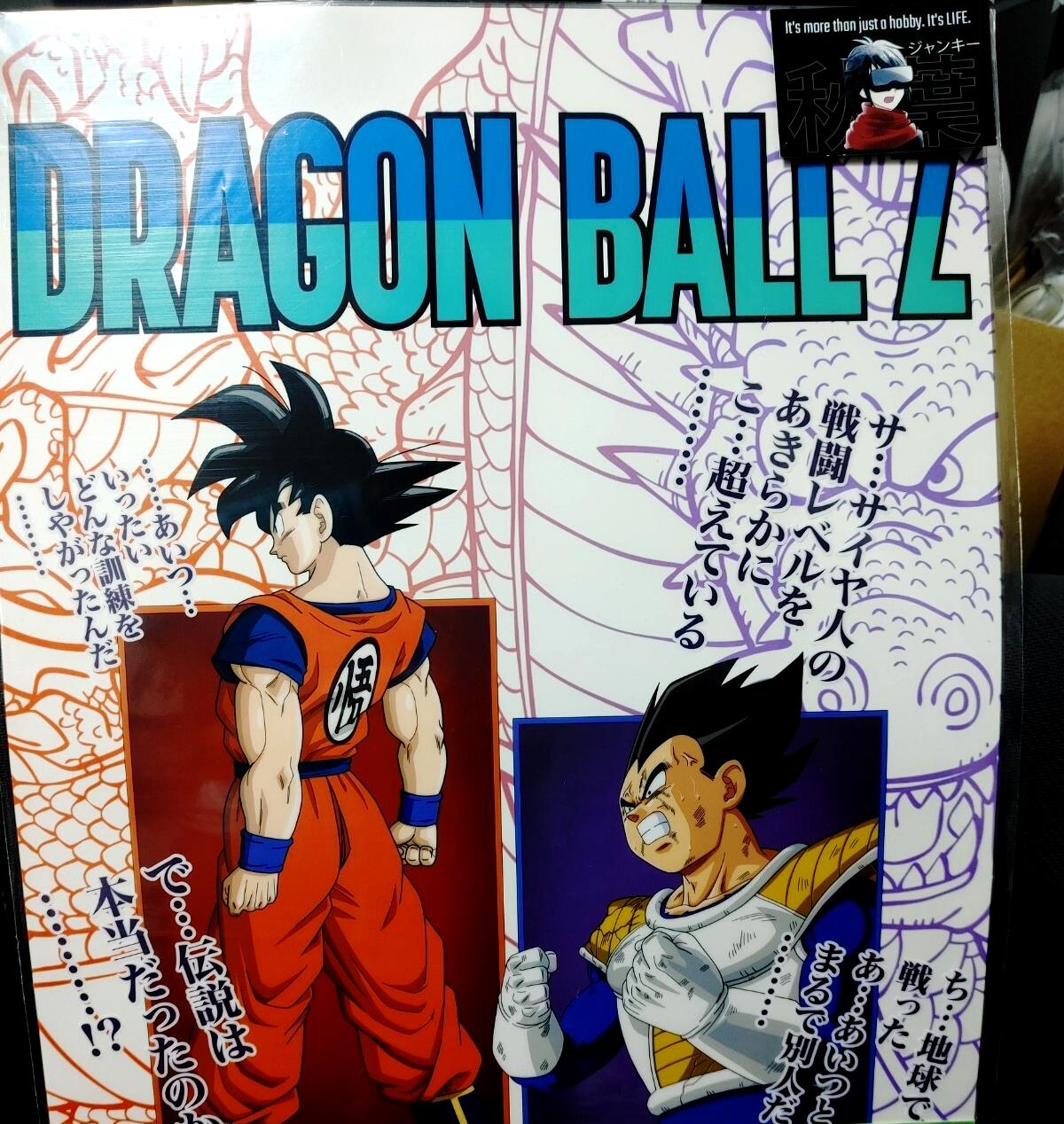 Anime Dragon ball Z Animation Vegeta Goku Poster Japan Limited