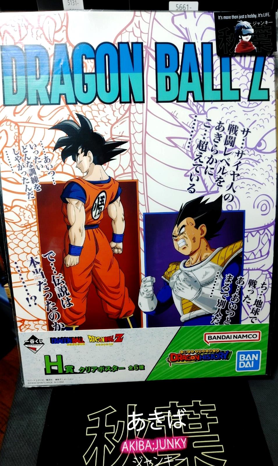 Anime Dragon ball Z Animation Vegeta Goku Poster Japan Limited