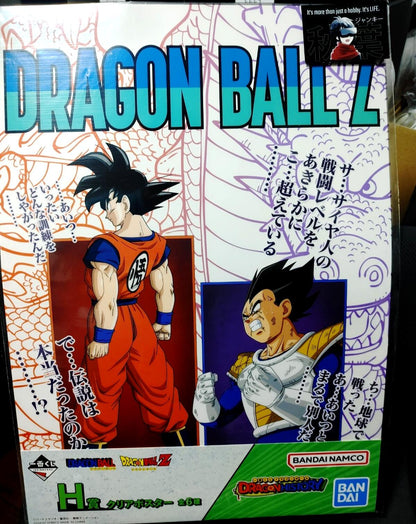 Anime Dragon ball Z Animation Vegeta Goku Poster Japan Limited