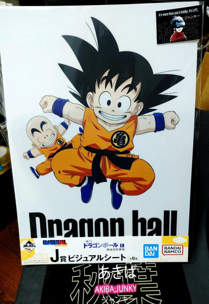 Dragon ball Anime Goku Krillin Poster Board Japan Limited