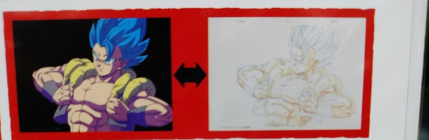 Dragon ball Cel Print Gogeta God 2 sheet Anime JAPAN Animation Limited