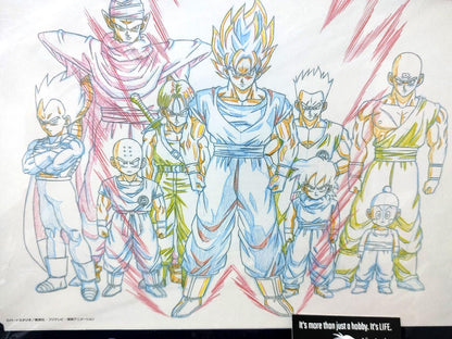 Dragon ball Cel Print Goku Gohan Vegeta Z Fighters Anime B Animation JAPAN