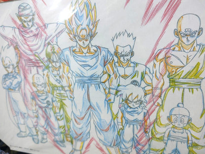 Dragon ball Cel Print Goku Gohan Vegeta Z Fighters Anime B Animation JAPAN