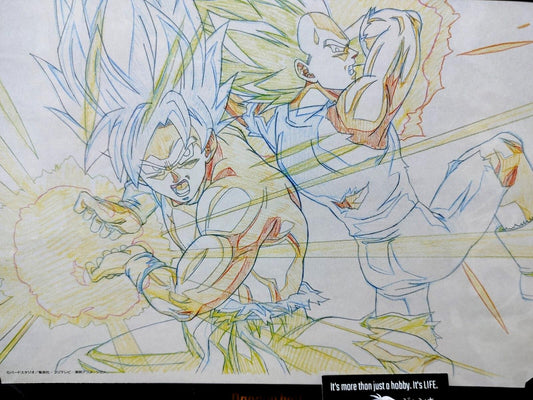 Dragon ball Cel Print Goku Vegeta Kamehameha Anime B Animation JAPAN