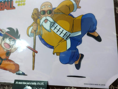 Dragon ball Cel Print 2 Sheets Roshi Goku Anime JAPAN Animation B Limited