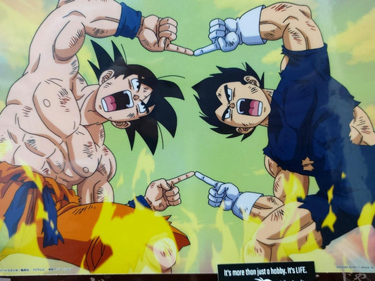 Dragon ball Cel Print 2 Sheets Vegeta Goku Fusion Anime JAPAN B Limited