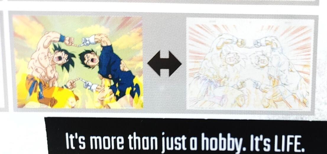 Dragon ball Cel Print 2 Sheets Vegeta Goku Fusion Anime JAPAN B Limited