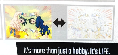 Dragon ball Cel Print 2 Sheets Vegeta Goku Fusion Anime JAPAN B Limited