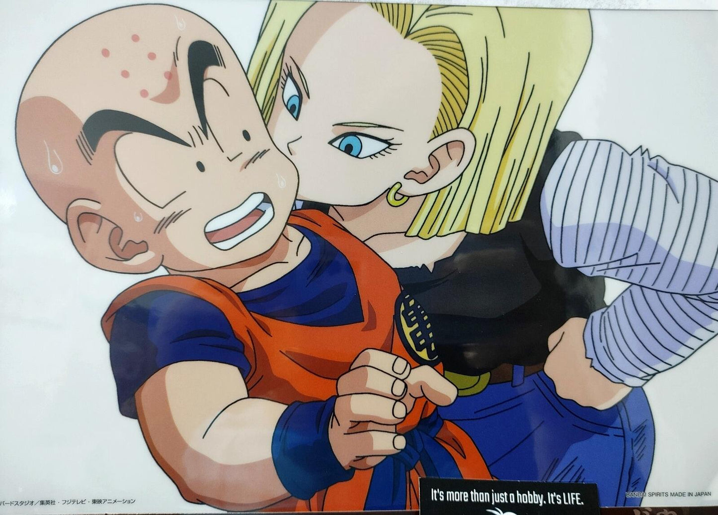 Dragon ball Cel Print 2 Sheets Krillin Android 18 Kiss Anime JAPAN B Limited