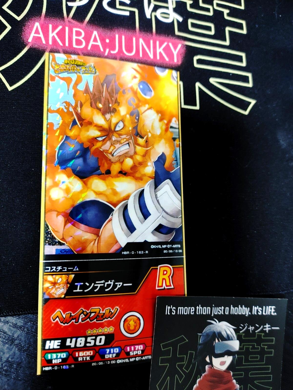 My Hero Academia Heroes Battle Rush Card Endeavor HBR-0-163-R Japan