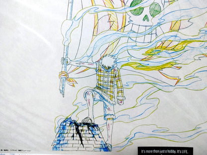 One Piece Cel Print Luffy Crew Flag Anime B Animation JAPAN