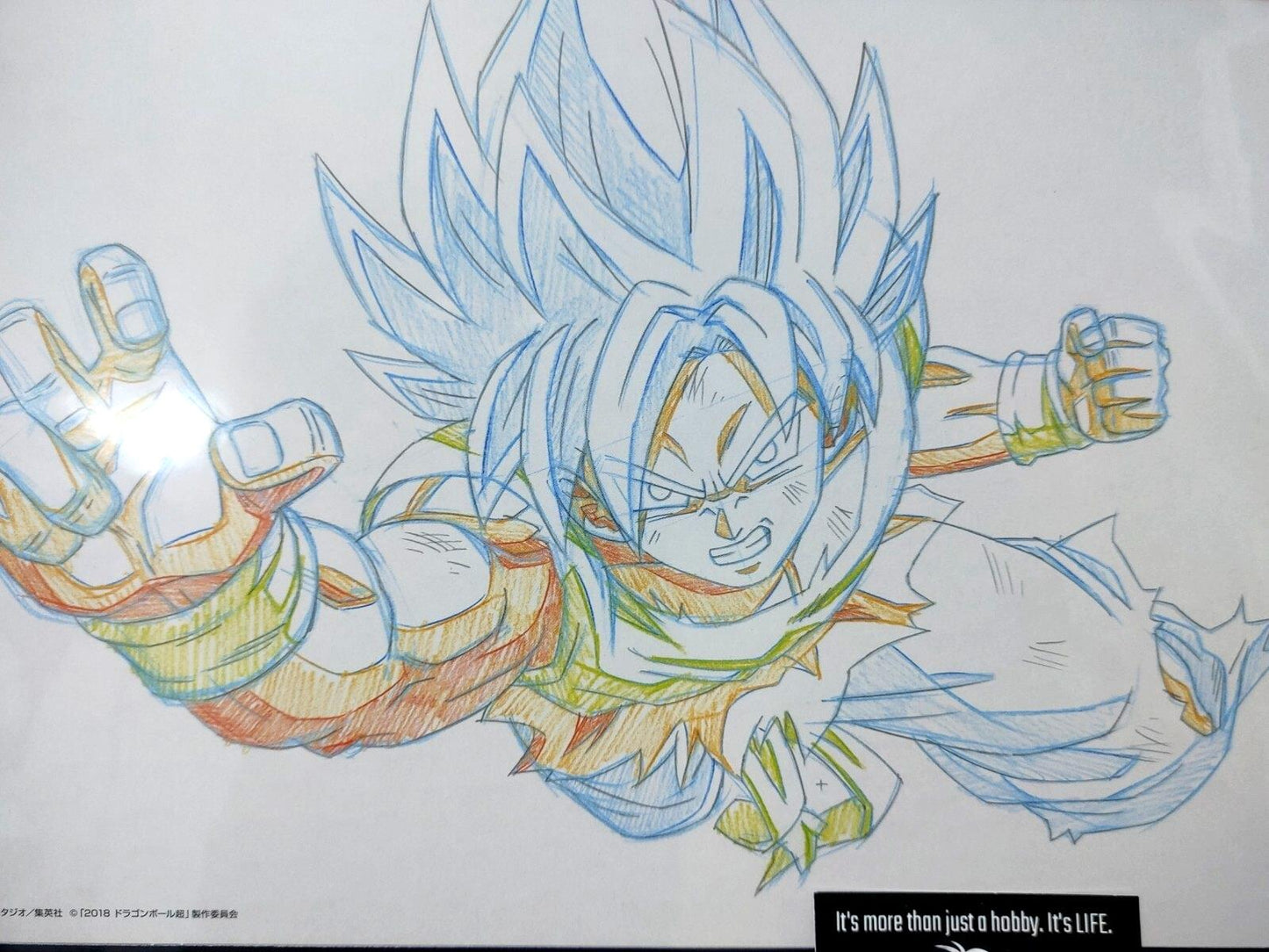 Dragon Ball Cel Print Goku Super Saiyan Anime JAPAN E Animation Limited