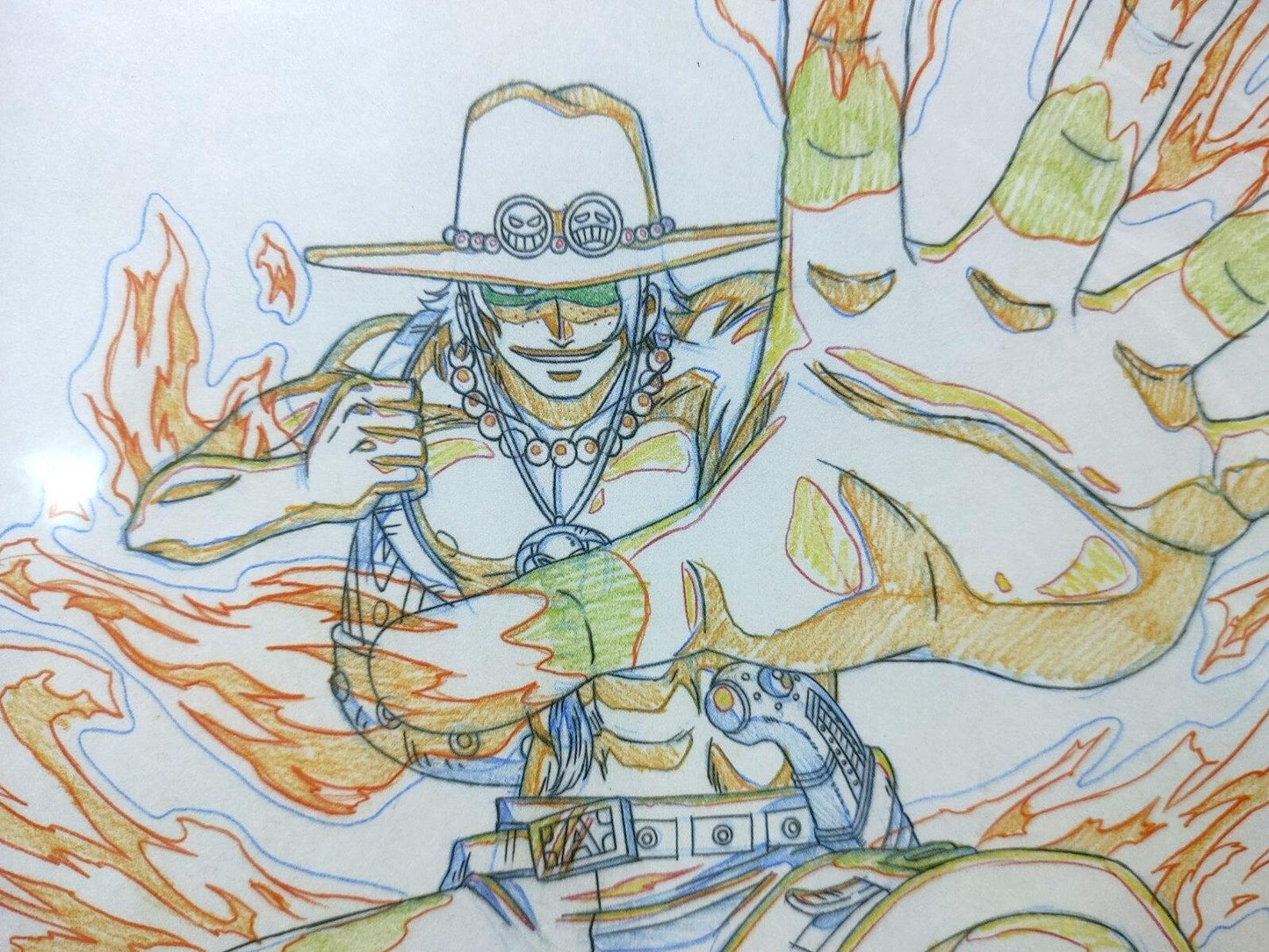 One Piece Cel Print Ace Anime D Animation JAPAN