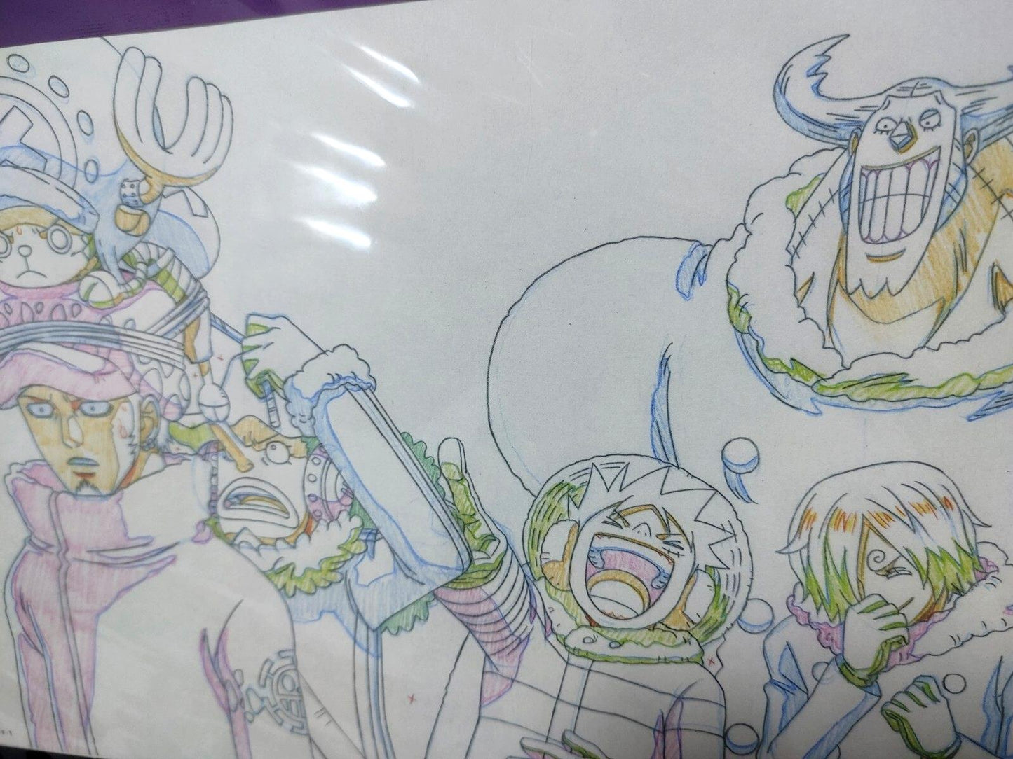 Anime One Piece Animation Cel Print Design All Star M Crew C Japan Limited