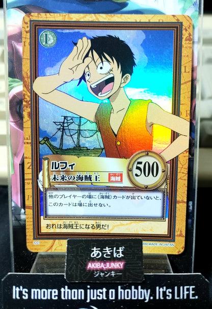 One Piece Bandai Carddass Card Luffy C01 Japanese Retro Vintage Japan