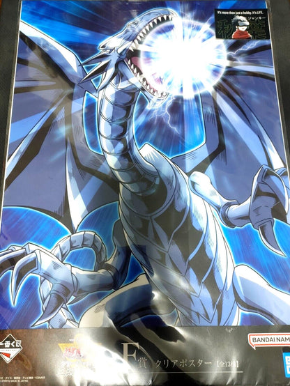 Blue-Eyes White Dragon Yu-Gi-Oh Clear Poster  JAPAN Yugioh JAPAN Limited