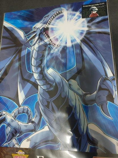 Blue-Eyes White Dragon Yu-Gi-Oh Clear Poster  JAPAN Yugioh JAPAN Limited