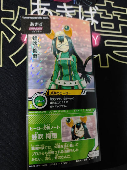 My Hero Academia Heroes Battle Rush Card Tsuyu Asui BHA-15-042-S Japan