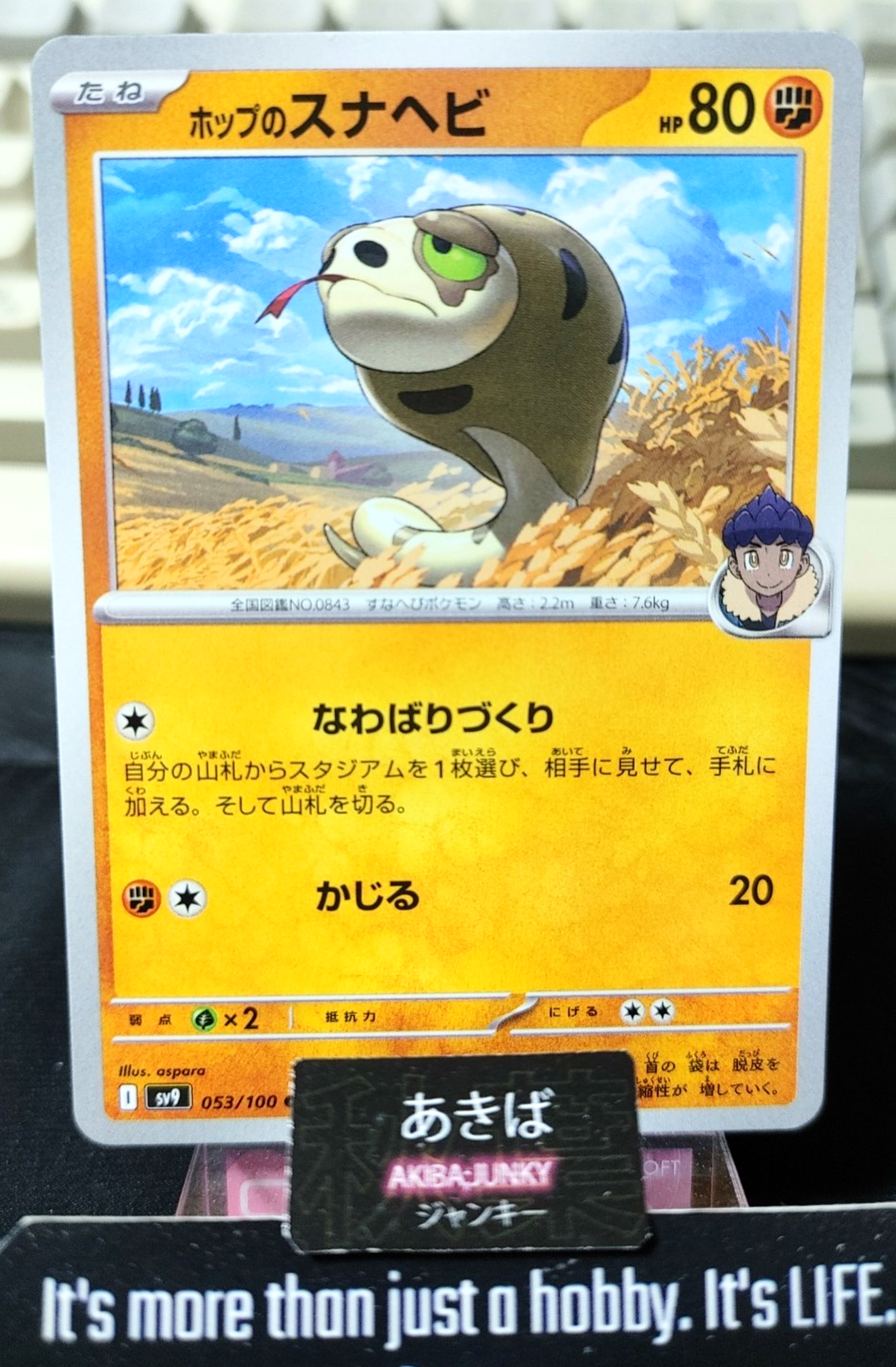 Pokemon Hop's Silicobra SV9 053/100 Card Japanese JAPAN