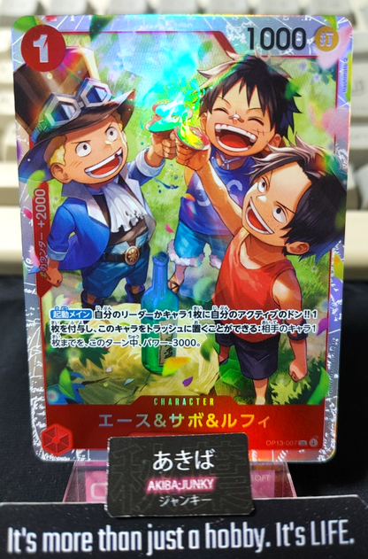 Ace Sabo Luffy OP13-007 SR One Piece Card Game Carrying on His Will Japan