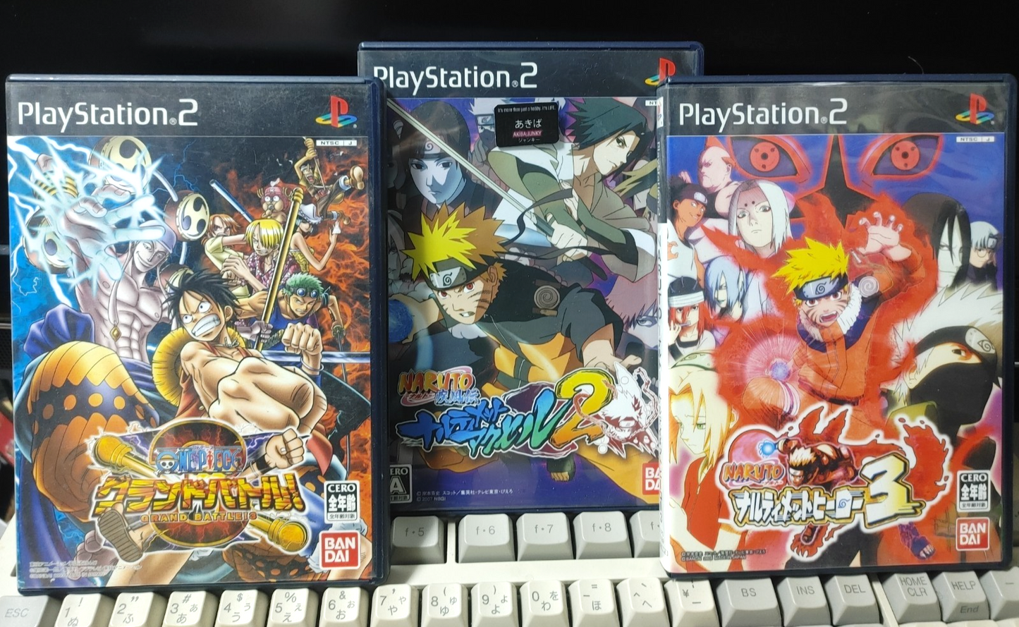 Naruto One Piece Jump Games Sony PlayStation 2 PS2 Japan Import Lot