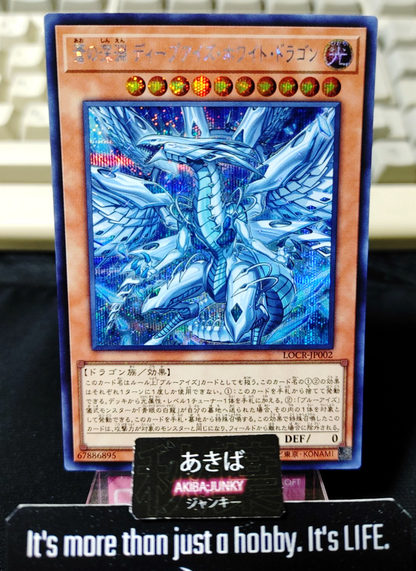 Deep-Eyes White Dragon, the Blue Abyss Yugioh LOCR-JP002 Secret Rare OCG JAPAN