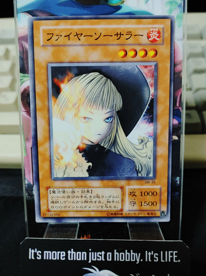 Fire Sorcerer SM-35 Yu-Gi-Oh Yugioh Retro Card Original UNCENSORED JAPAN