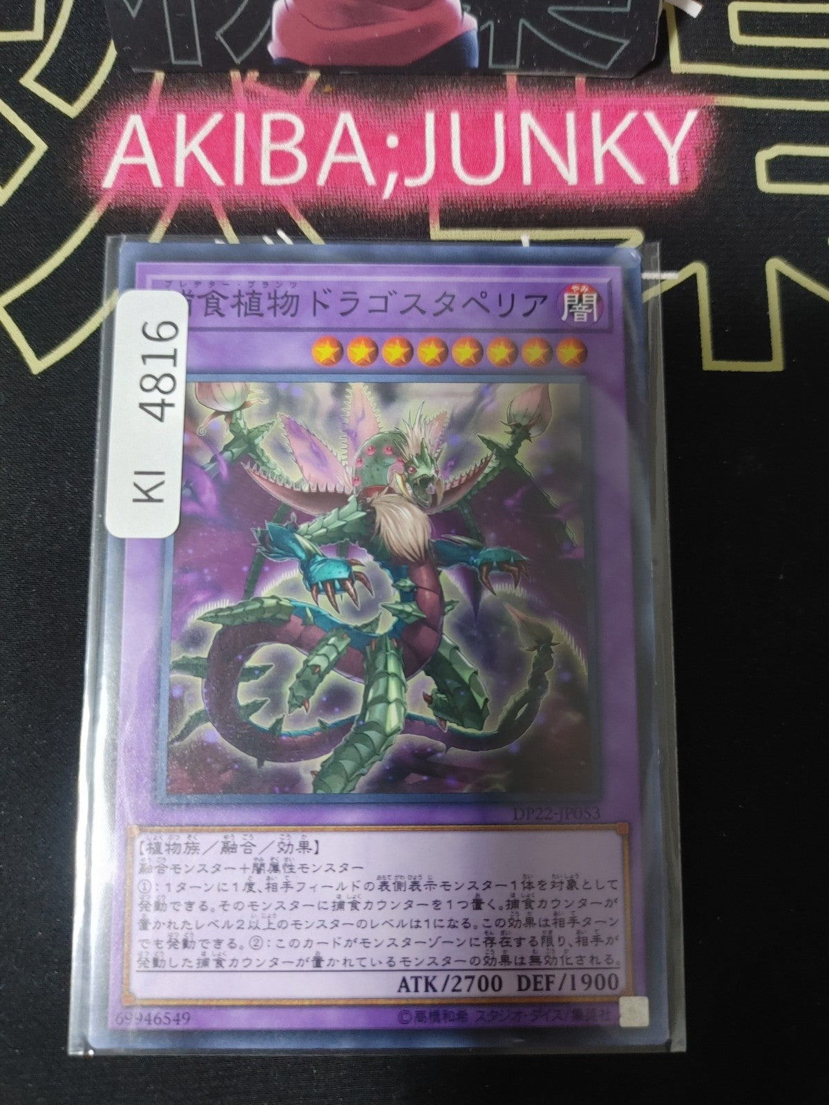 Predaplant Dragostapelia Yugioh DP22-JP053 Yu-Gi-Oh Konami OCG JAPAN